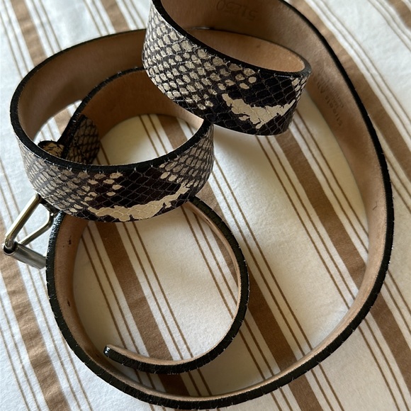 Street Ahead Faux Snake Skin Leather Belt L - Picture 6 of 8